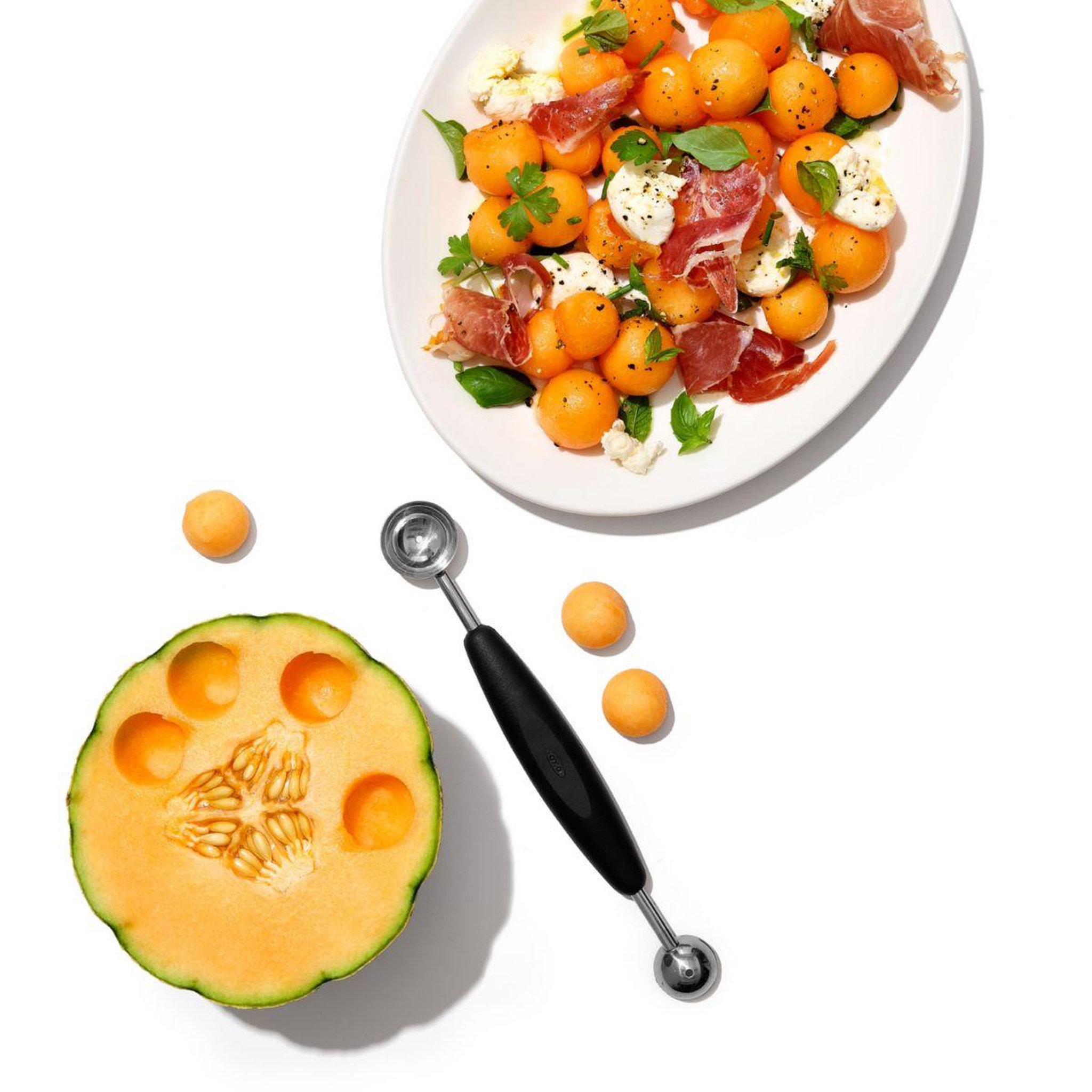 Voir la diapositive 5 : OXO Cuillère Pomme parisienne double