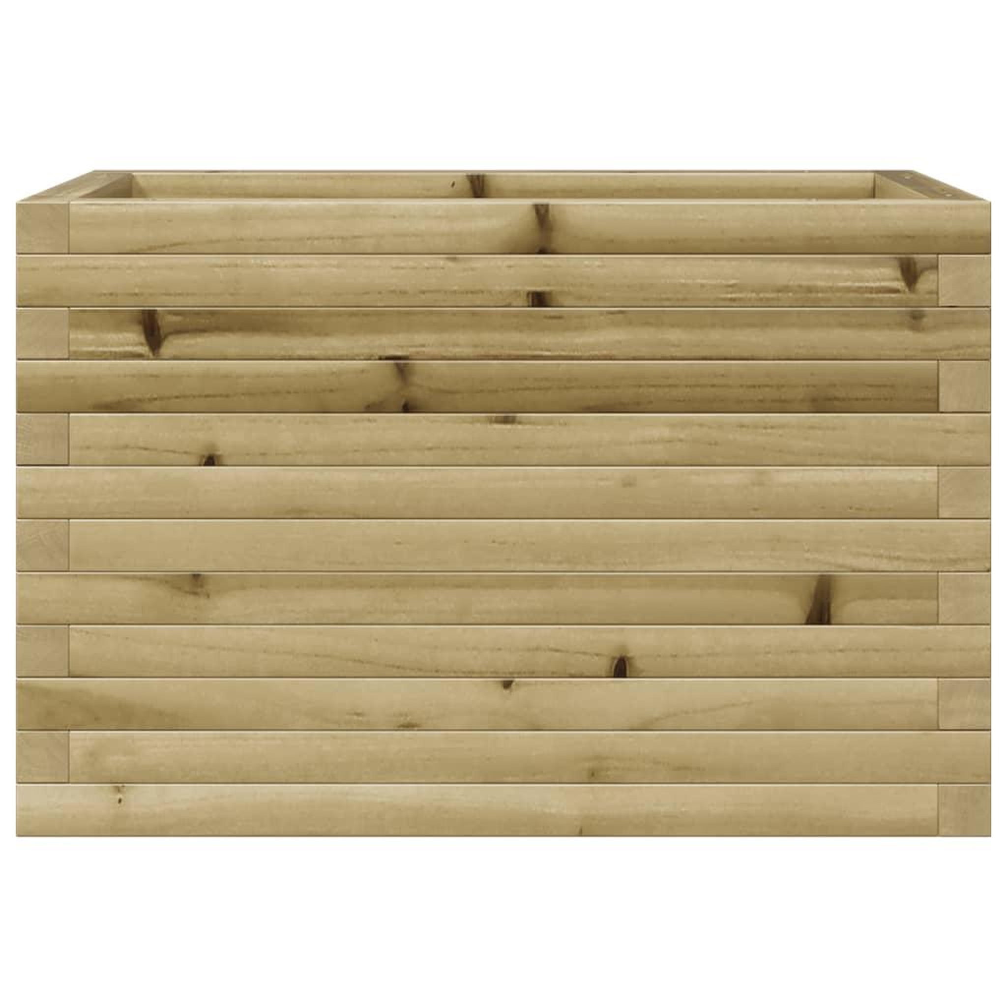 Voir la diapositive 5 : VIDAXL Jardiniere 70x40x45,5 cm bois de pin impregne