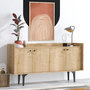 Voir la diapositive 2 : Habitat et Jardin Buffet en bois  Navi  - 150 x 40 x 80 cm - Beige