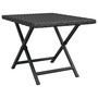 Voir la diapositive 2 : VIDAXL Table pliable noir 45x35x32 cm resine tressee