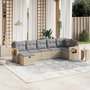 Voir la diapositive 1 : VIDAXL Salon de jardin avec coussins 7pcs melange beige resine tressee