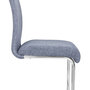 Voir la diapositive 5 : IDIMEX Lot de 4 chaises ALADINO, en tissu gris