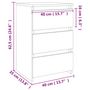 Voir la diapositive 6 : VIDAXL Tables de chevet 2 pcs Chene sonoma 40x35x62,5 cm Agglomere