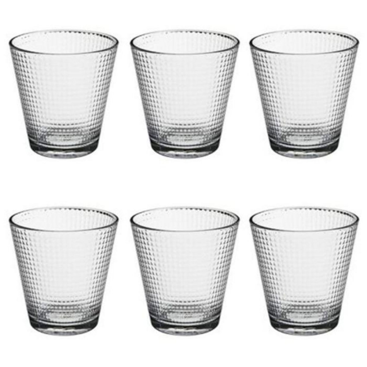 SECRET DE GOURMET Lot de 6 Gobelets à Eau  Génération  25cl Transparent