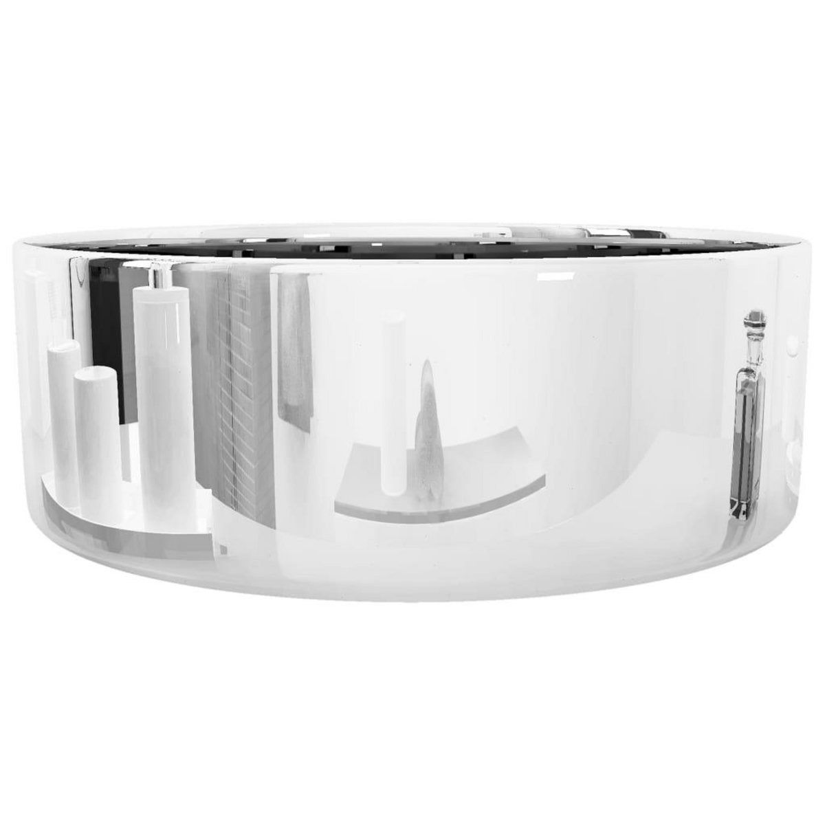 VIDAXL Lavabo 40 x 15 cm Ceramique Argente