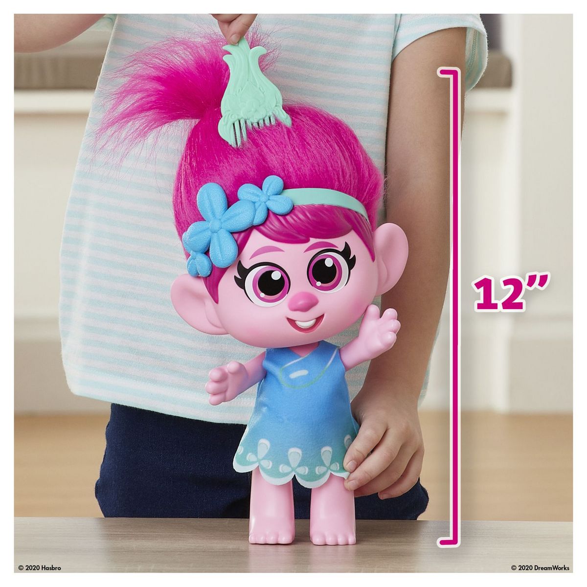 HASBRO Poupée Trolls World Tour Toddler Poppy