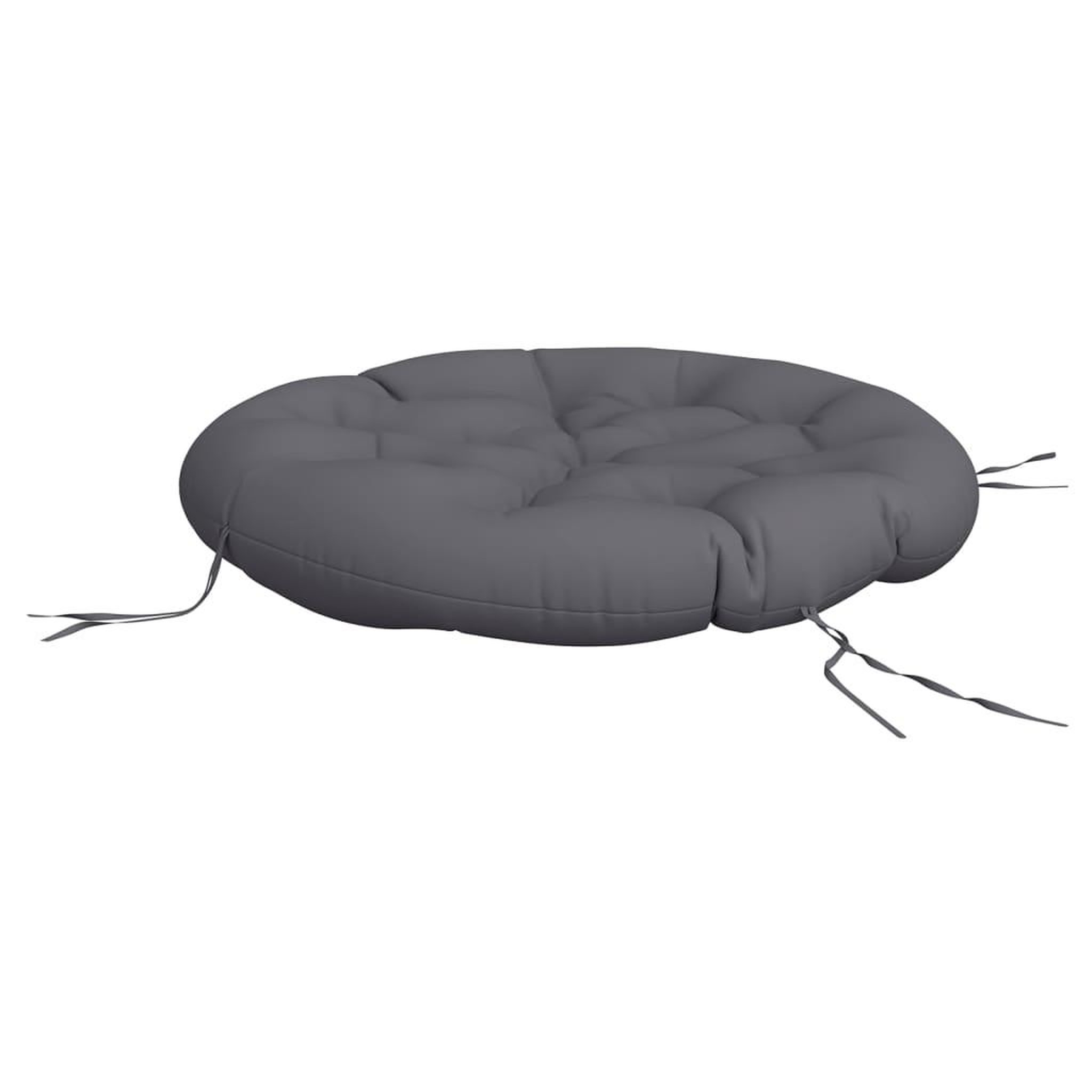 Voir la diapositive 4 : VIDAXL Coussin rond anthracite Ø 100 x11 cm tissu oxford