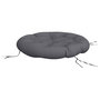 Voir la diapositive 4 : VIDAXL Coussin rond anthracite Ø 100 x11 cm tissu oxford