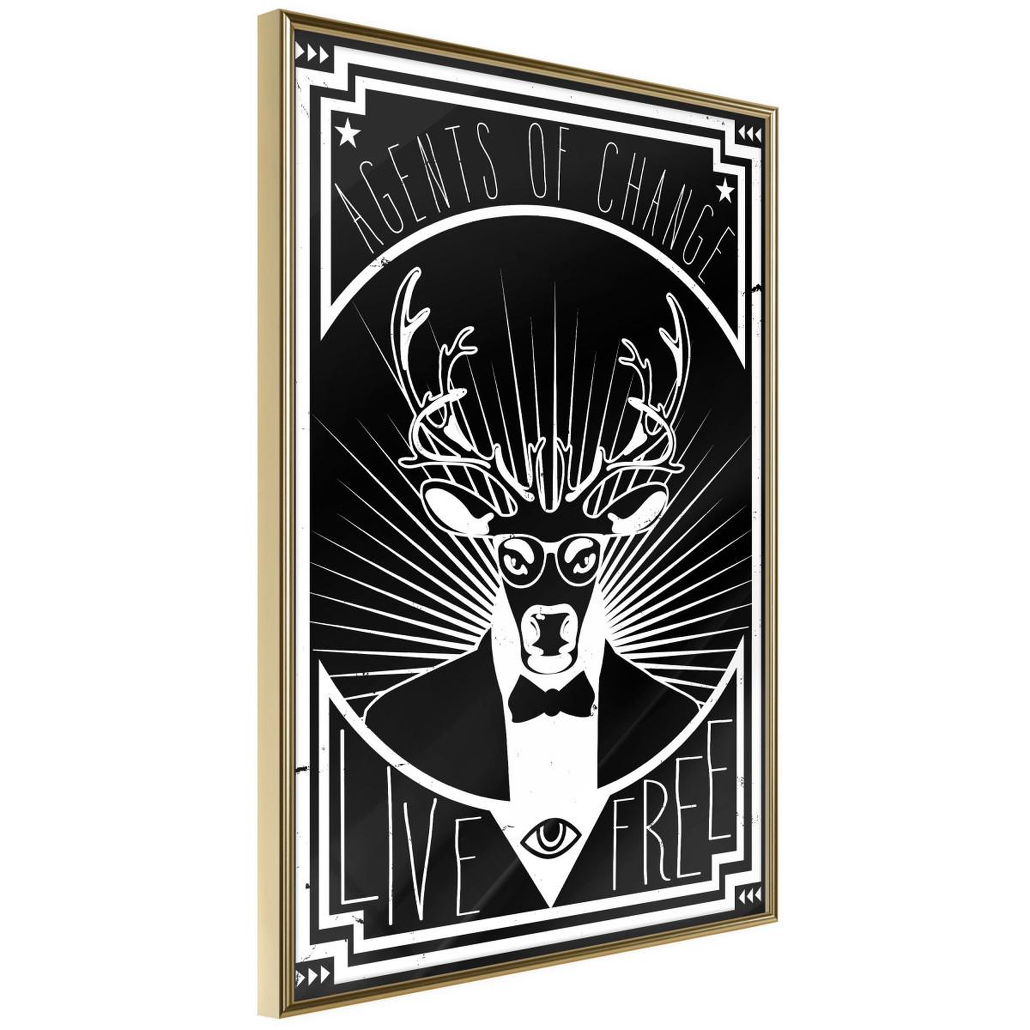 Voir la diapositive 1 : Paris Prix Affiche Murale Encadrée  Secret Agent