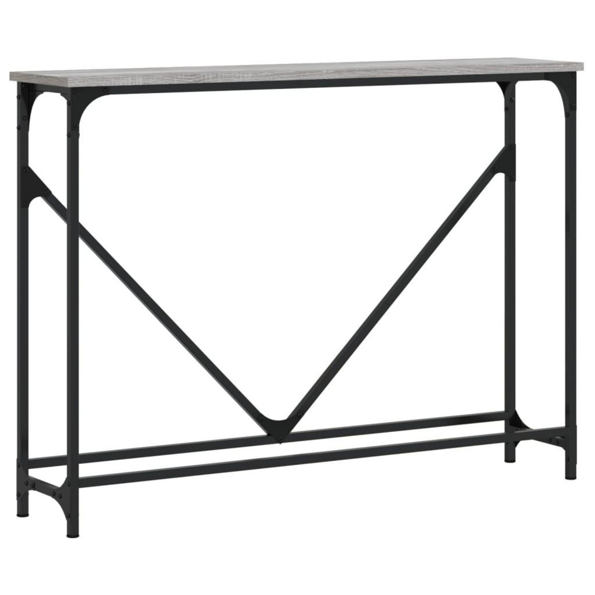 VIDAXL Table console sonoma gris 102x22,5x75 cm bois d'ingenierie