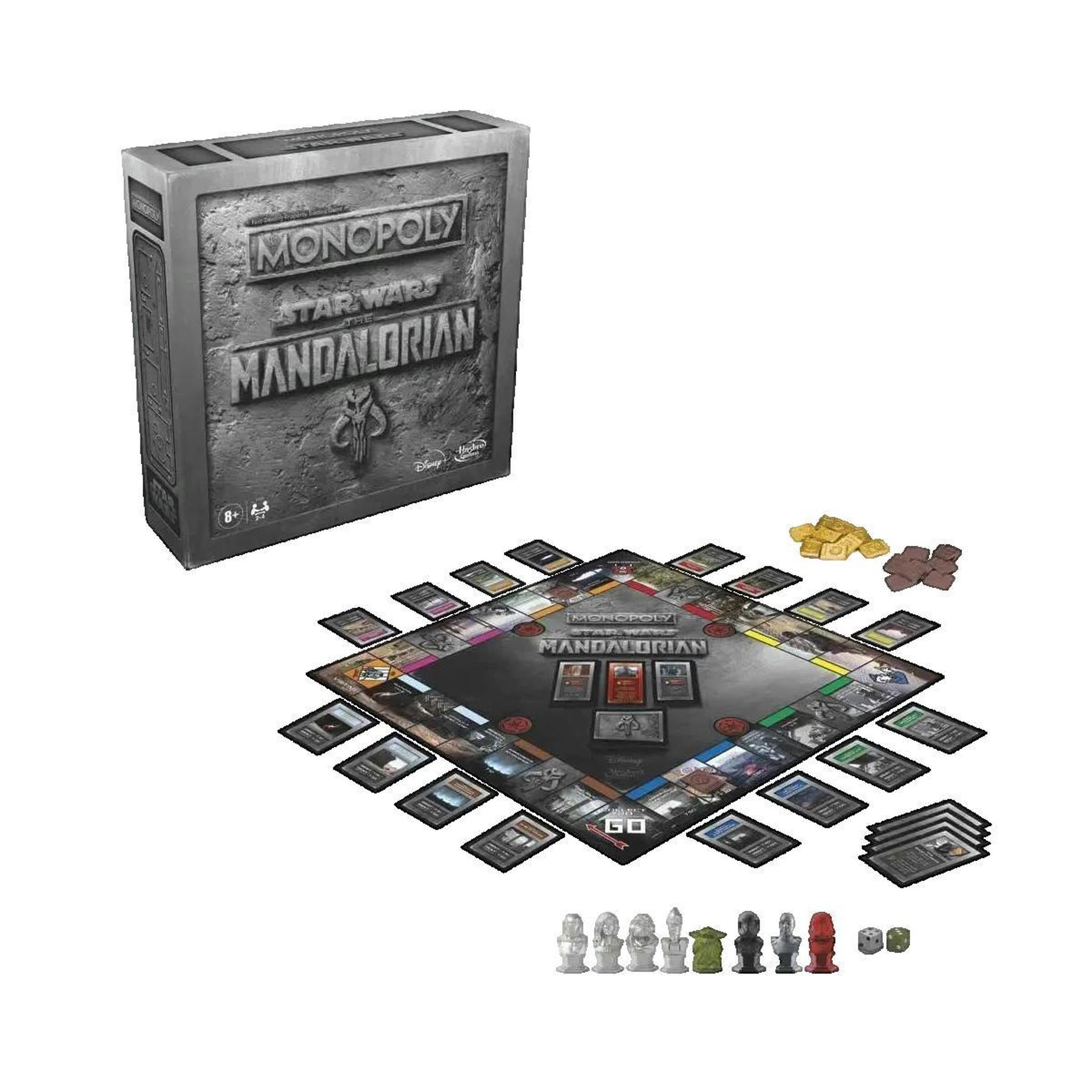 Voir la diapositive 2 : MONOPOLY Jeu de société Hasbro Monopoly : Édition Mandalorian Star Wars