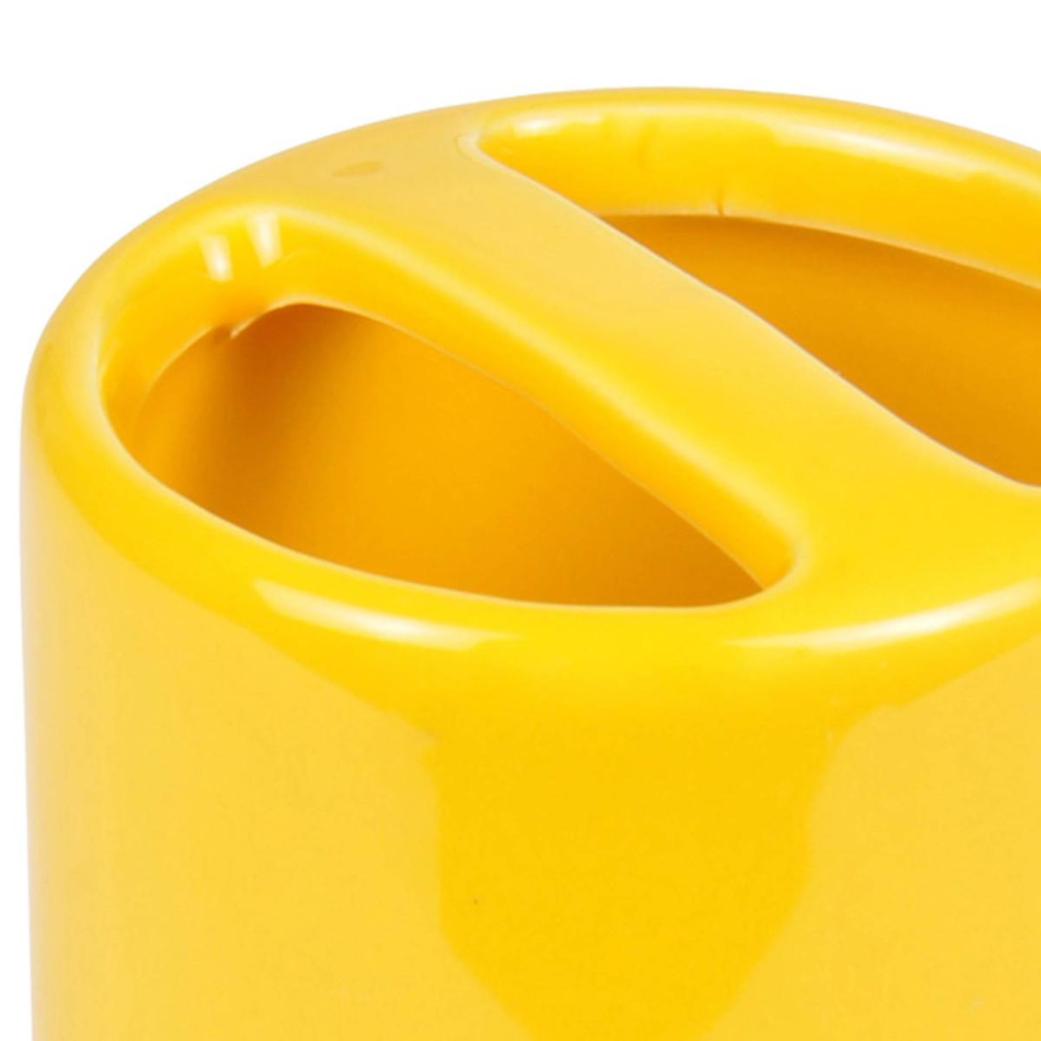 Voir la diapositive 2 : Douceur d'Intérieur Gobelet porte brosse à dents  daynight  10cm jaune