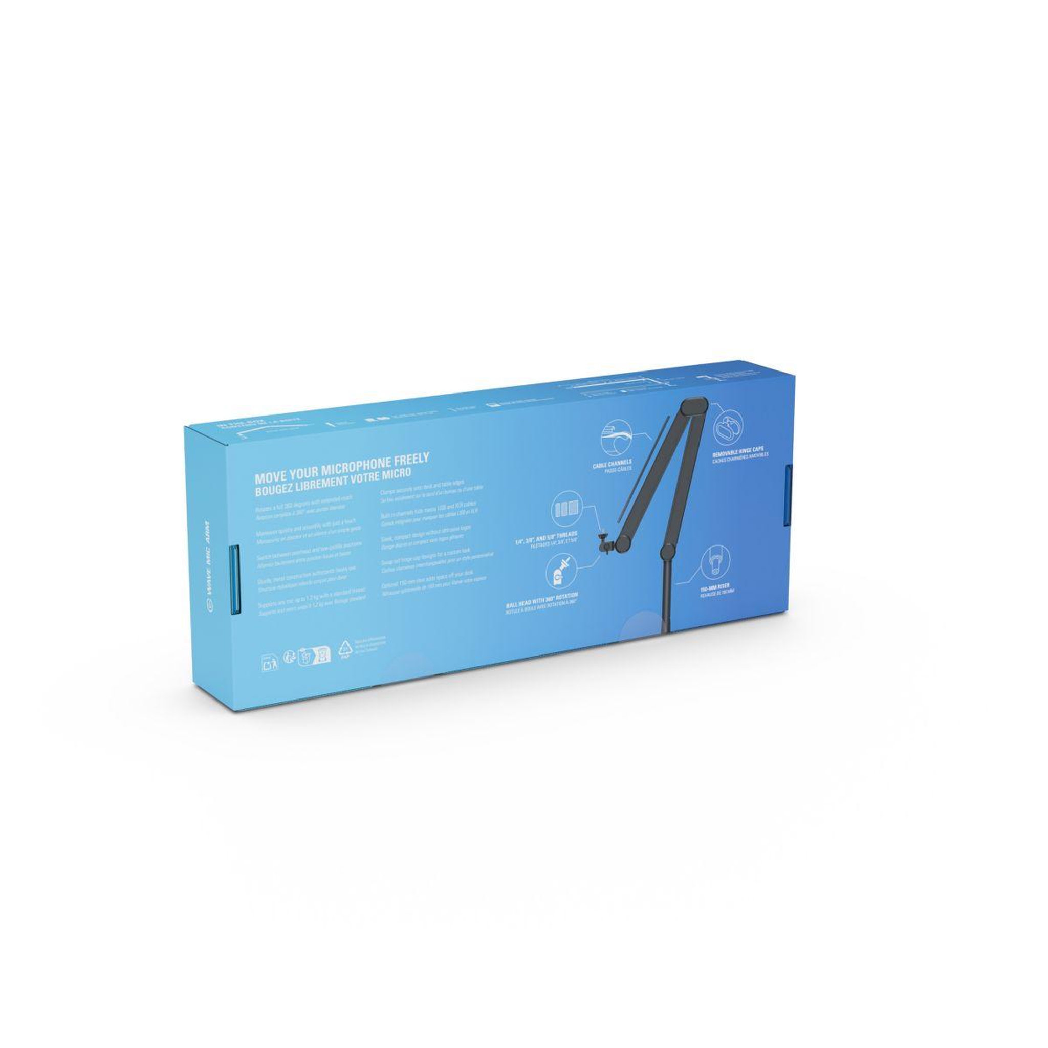 Voir la diapositive 4 : ELGATO GAMING Bras de micro Wave Mic Arm MK.2