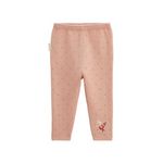 Petit Béguin Legging bébé en tricot Manouk. Coloris disponibles : Rose