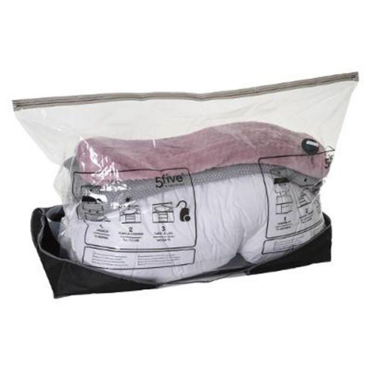 FIVE Sac de Rangement Compresseur  Lit  100cm Gris