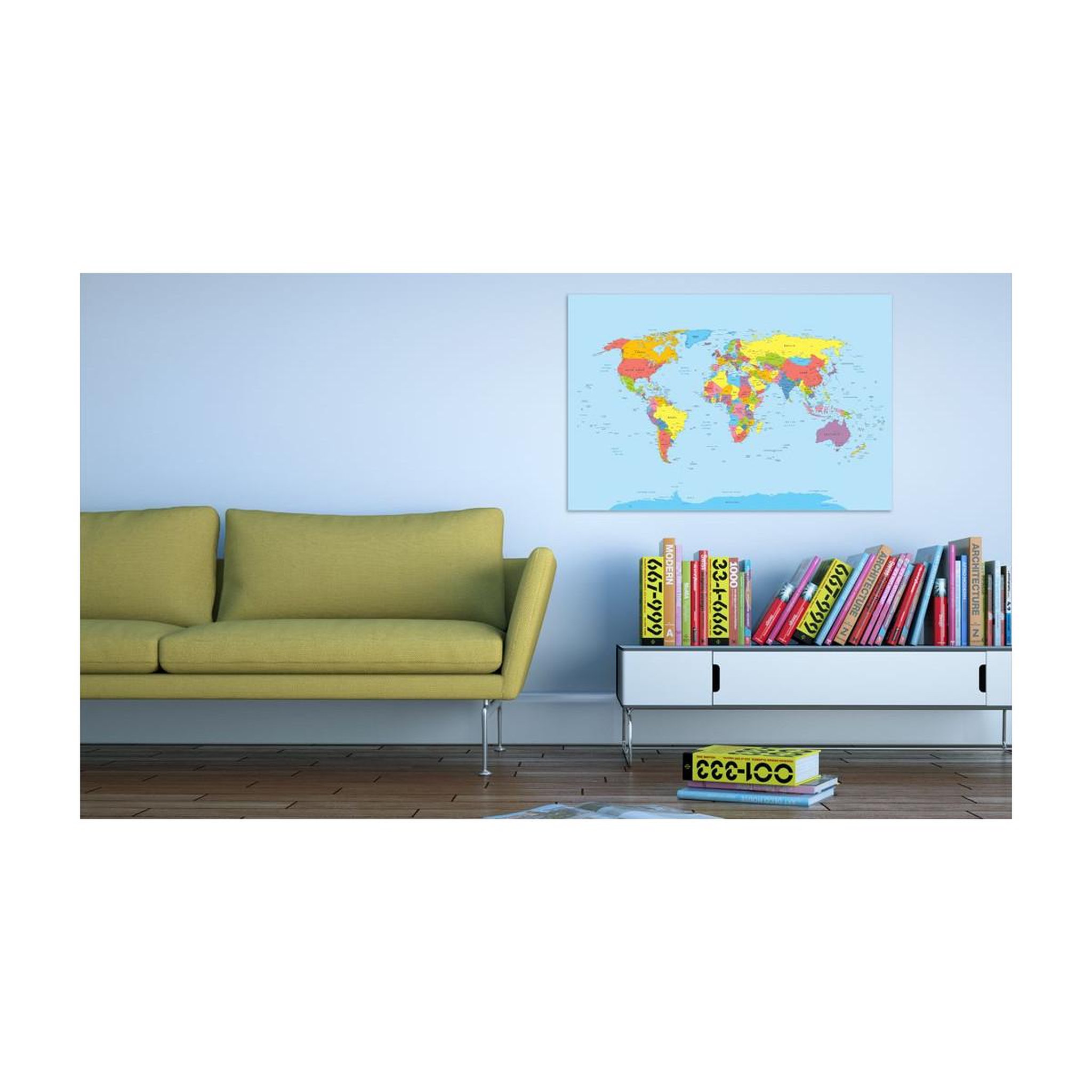 Voir la diapositive 2 : Paris Prix Tableau Imprimé  Rainbow Geography