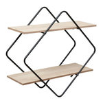 ATMOSPHERA Étagère Murale Design  Nena  48cm Noir & Beige