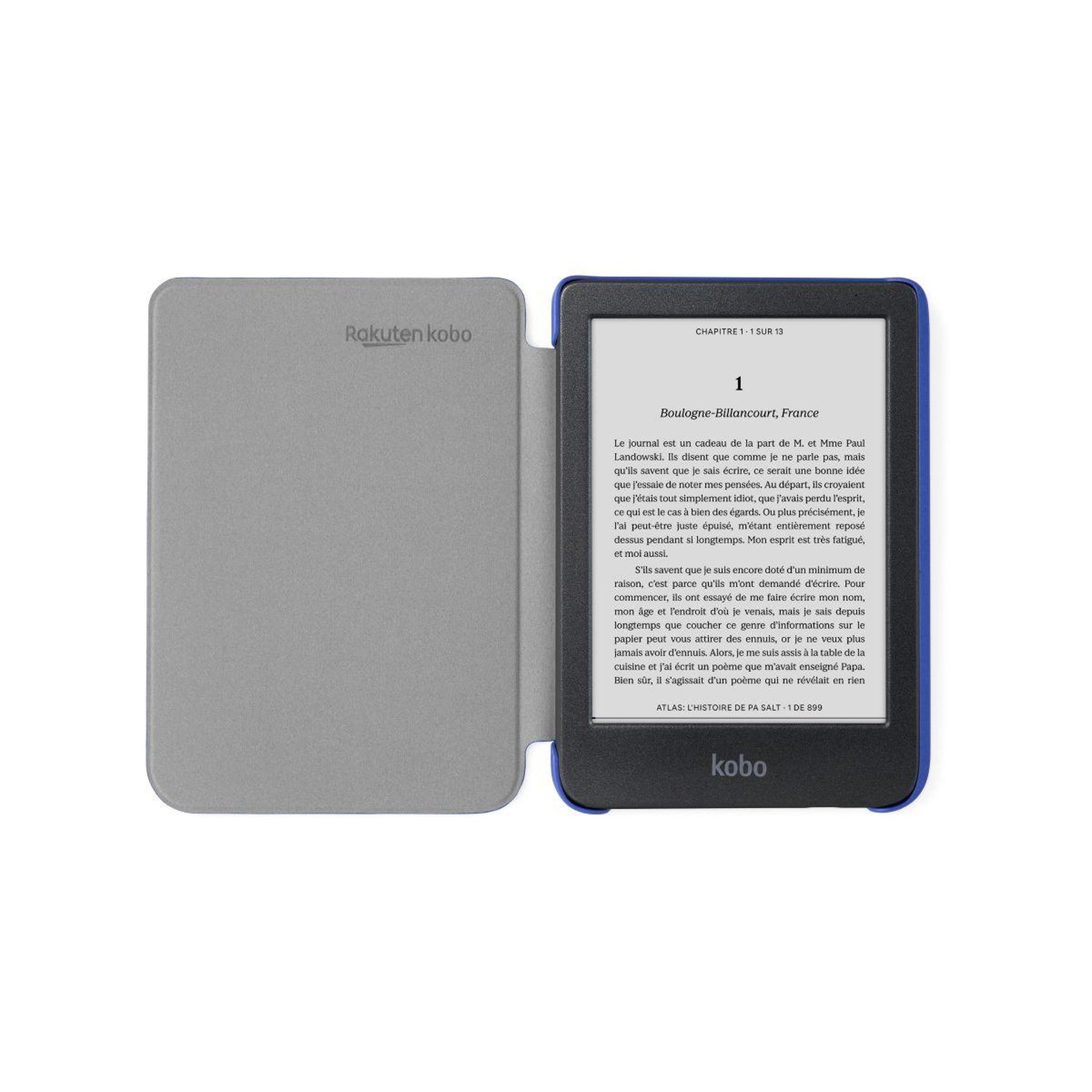 Voir la diapositive 3 : kobo Pochette Clara Colour/BW Cover Basic Bleu
