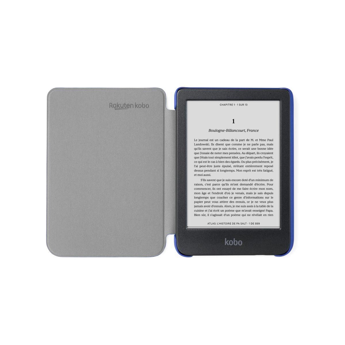 kobo Pochette Clara Colour/BW Cover Basic Bleu