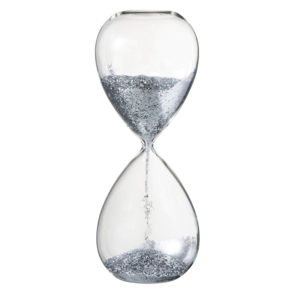 Paris Prix Sablier Déco  Perles  32cm Argent