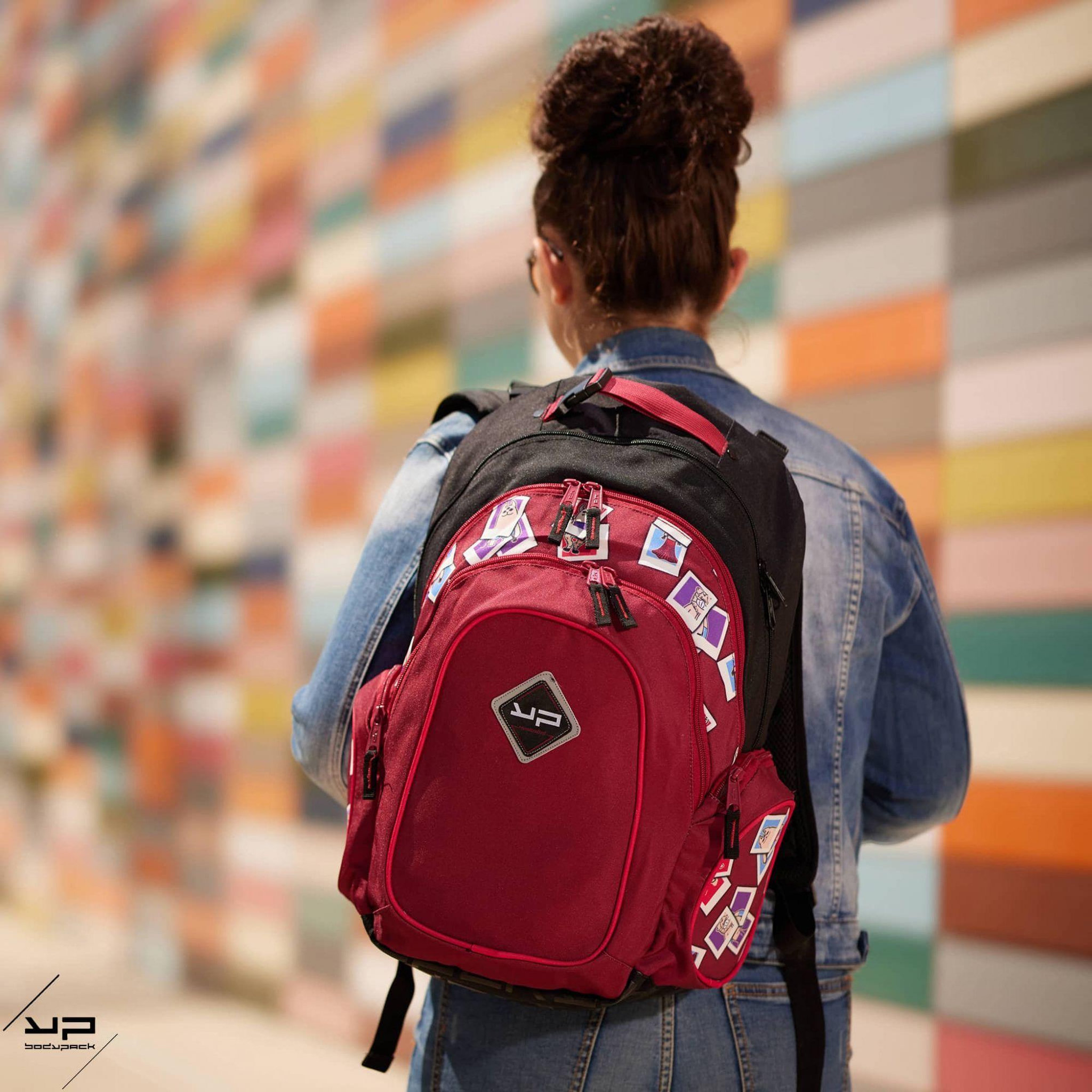 Voir la diapositive 2 : BODYPACK BODYPACK Sac à dos recyclé dos réglable Insta Rouge
