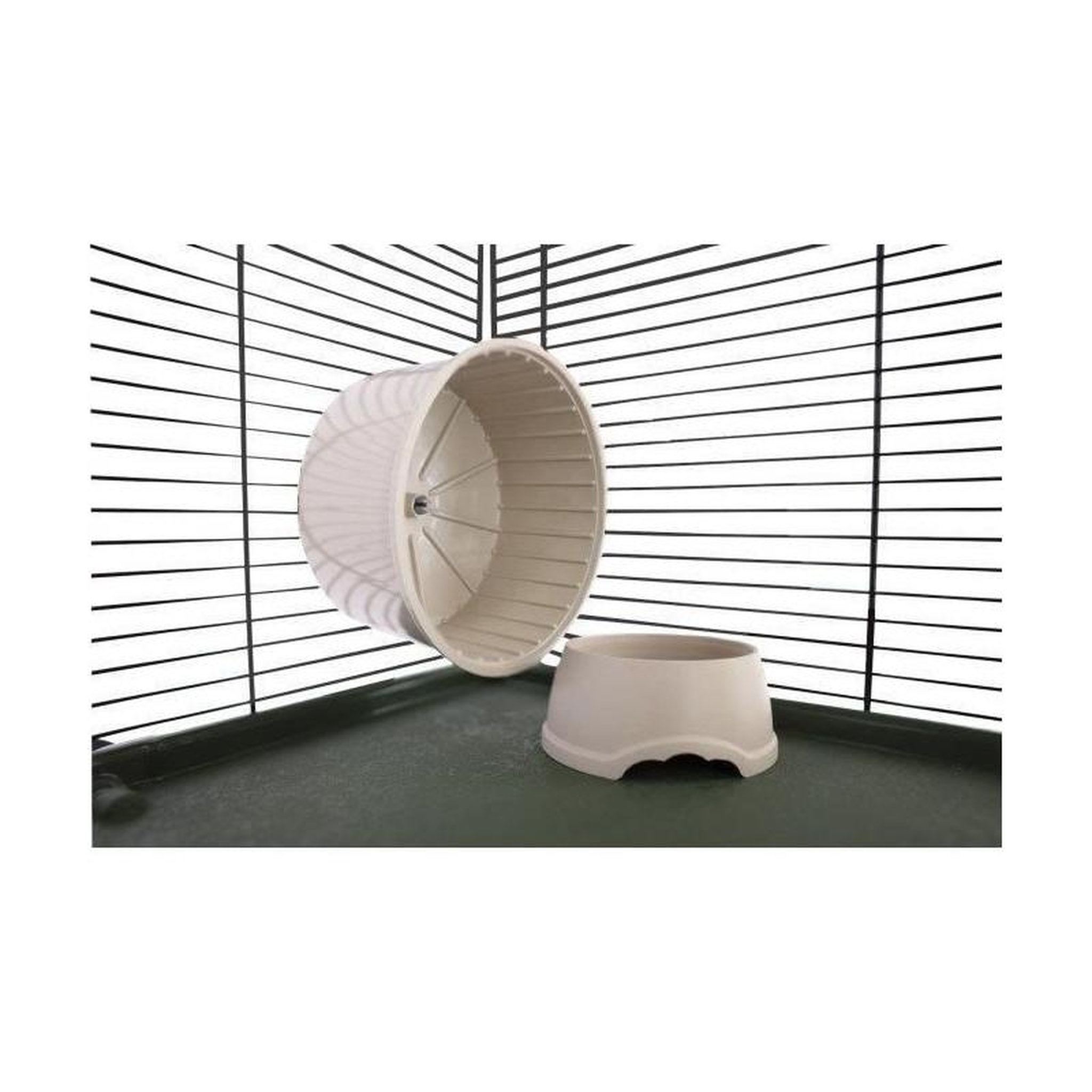 Voir la diapositive 2 : KERBL Cage pour petits animaux - KERBL - FLAT NATURE - 80 x 45 x 53 cm - 3 étages