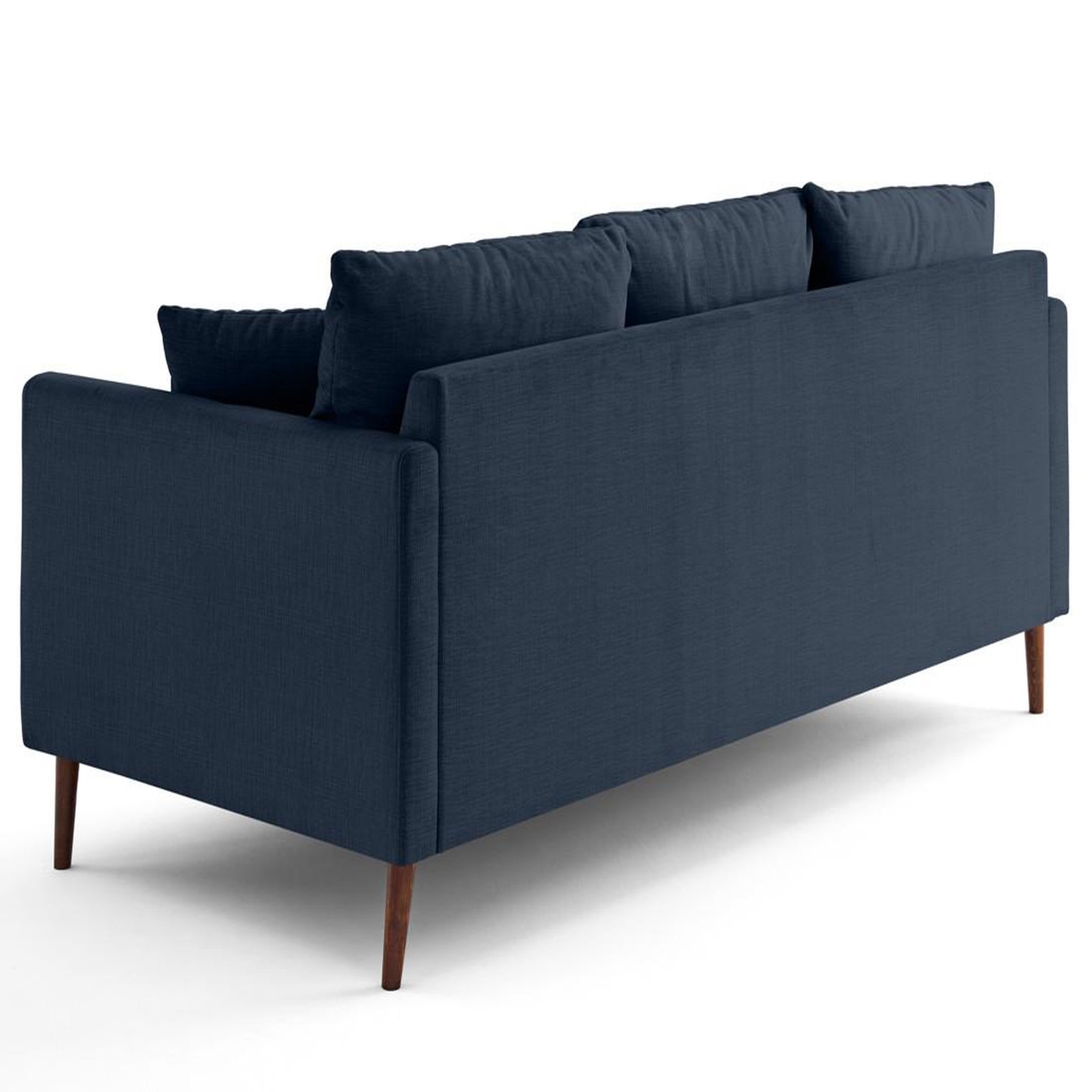 Voir la diapositive 6 : LISA DESIGN Ostrava - canapé droit 3 places en velours pieds en bois