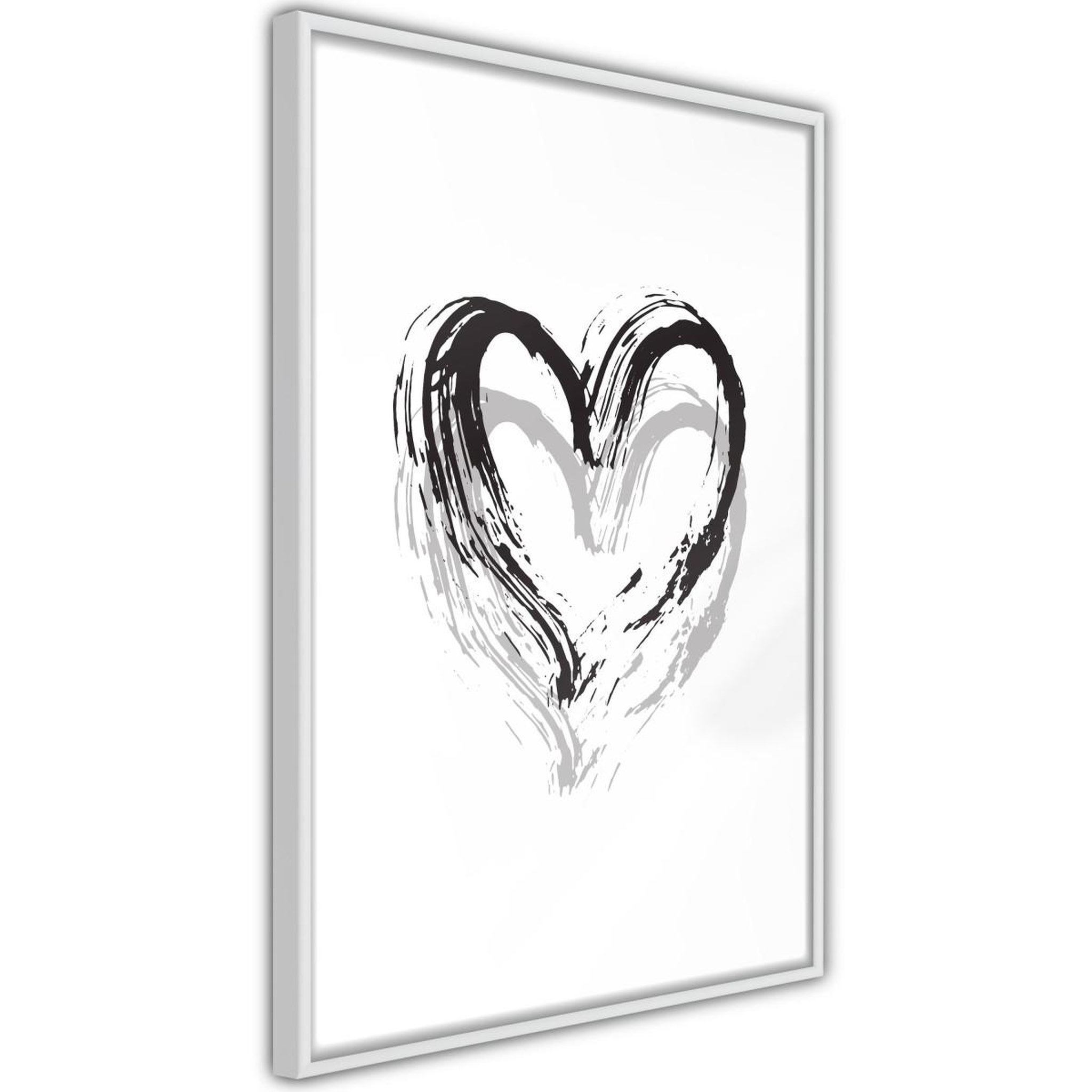 Paris Prix Affiche murale encadrée  painted declaration of love