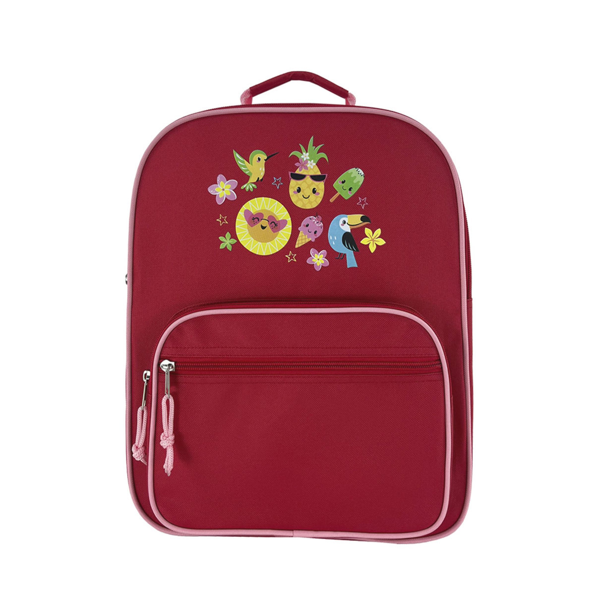 POUCE Sac à dos 2 compartiments rose