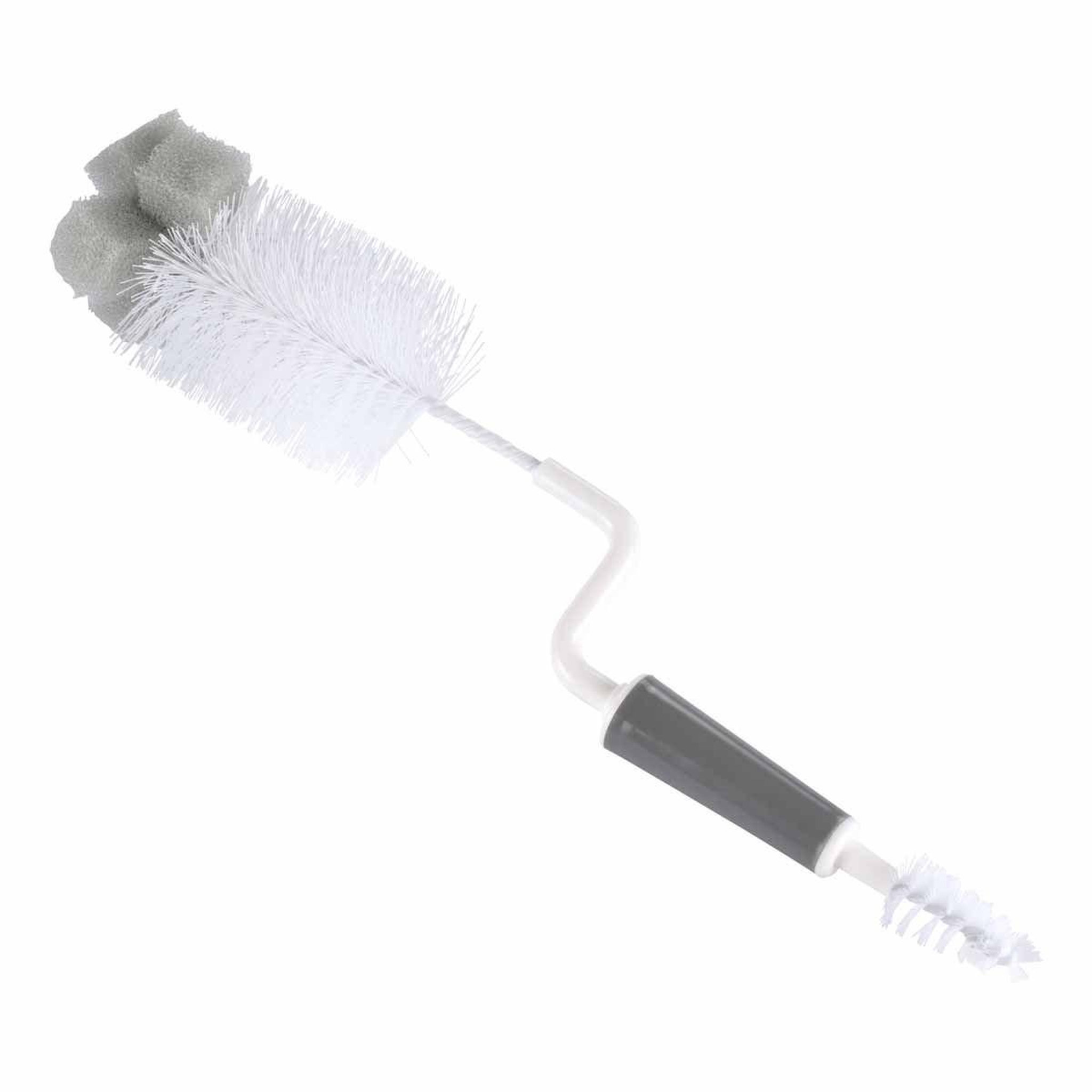 Voir la diapositive 1 : BEBE DOUCEUR Goupillon pour biberon  rotatif  29cm gris