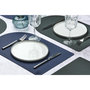 Voir la diapositive 2 : BJORN Set de table rectangovale réversible - 6 pièces - Cuir recyclé bleu nuit et gris anthracite