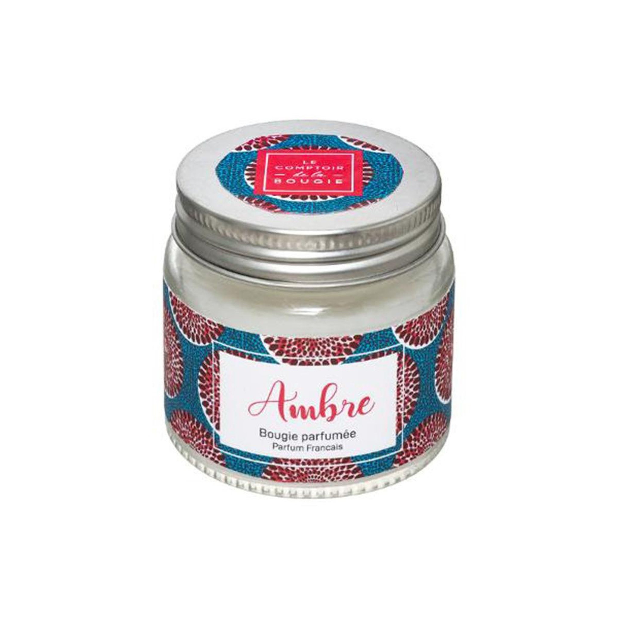 Voir la diapositive 1 : COMPTOIR DE LA BOUGIE Bougie parfumée en verre  bocal  65g ambre