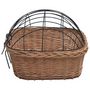 Voir la diapositive 6 : VIDAXL Panier avant de vélo avec couvercle 50x45x35 cm Saule naturel