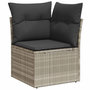 Voir la diapositive 5 : VIDAXL Salon de jardin 8 pcs avec coussins gris clair resine tressee