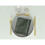 SOLEIL D'OCRE Lot de 3 serviettes 45x45 cm LUXURY, par Soleil d'Ocre. Coloris disponibles : Bleu, Blanc, Rouge, Vert, Gris, Beige