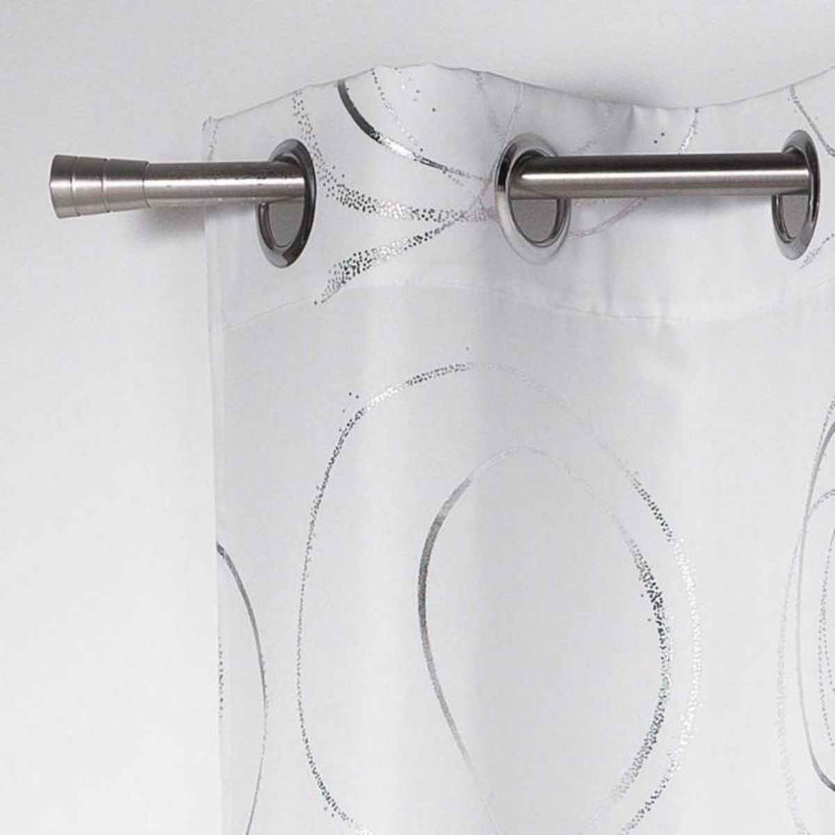 Paris Prix Rideau Imprimé  Bully  140x260cm Blanc