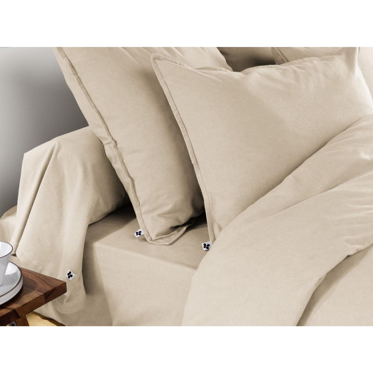 Home collection Taie d'oreiller 100%flanelle