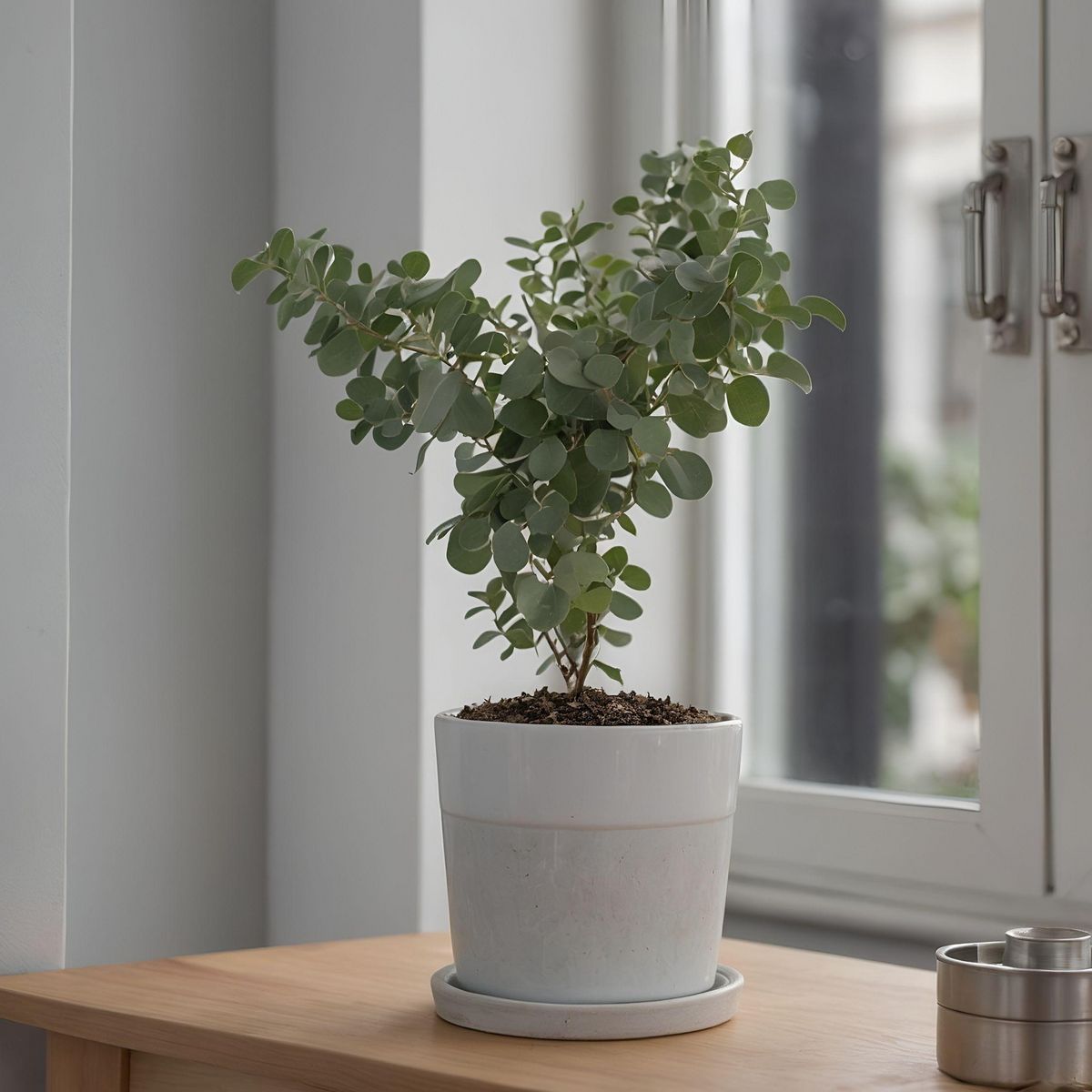 PLANT IN A BOX Gommier - Set de 6 - Eucalyptus 'Pulverulenta' - Hauteur 25-40cm - ⌀12cm