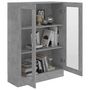 Voir la diapositive 4 : VIDAXL Armoire a vitrine Gris beton 82,5x30,5x115 cm Bois d'ingenierie