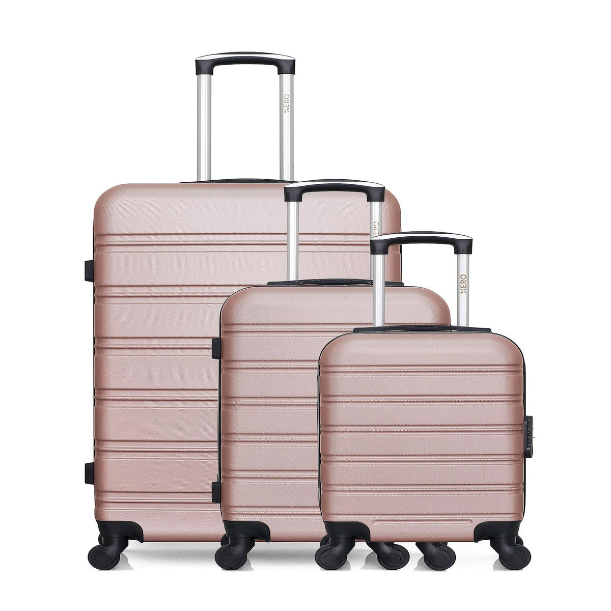 HERO HERO - Lot de 3 - Valise grand format, valise cabine et valise cabine XXS RENOSO
