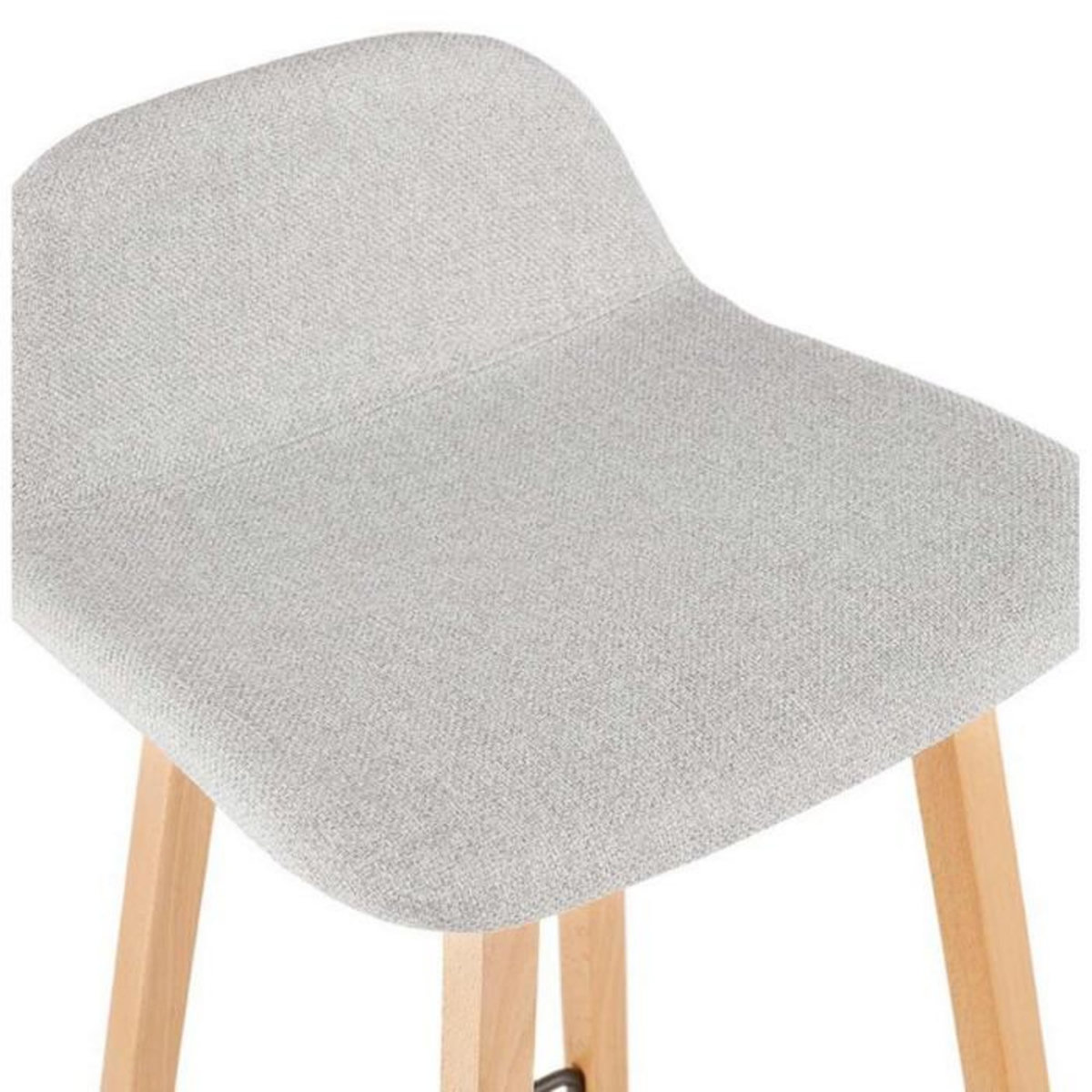 Paris Prix Tabouret de Bar Design  Talik  86cm Gris & Naturel