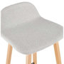 Voir la diapositive 6 : Paris Prix Tabouret de Bar Design  Talik  86cm Gris & Naturel