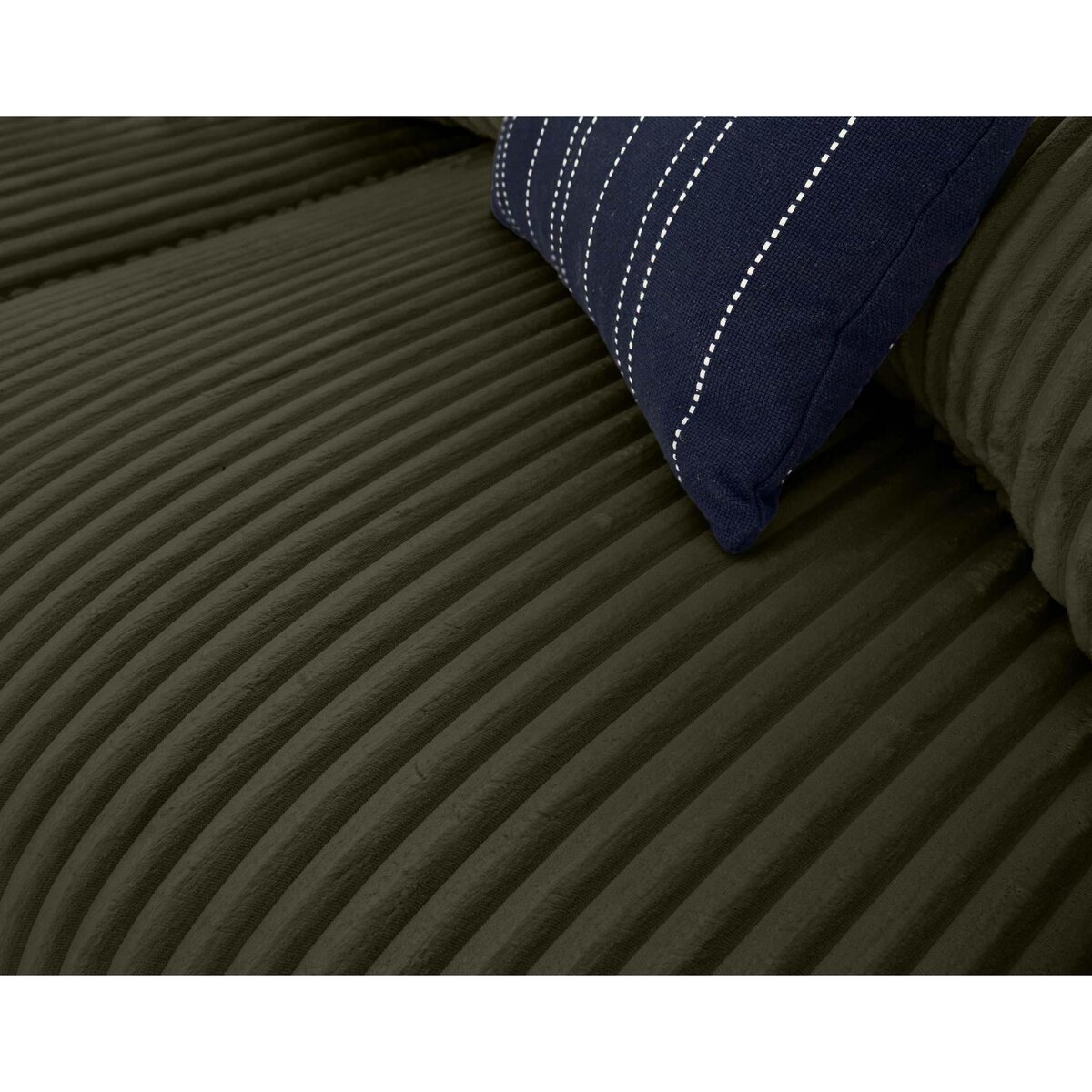 LISA DESIGN Garance - canapé d'angle réversible - 4 places - en velours côtelé grosses côtes