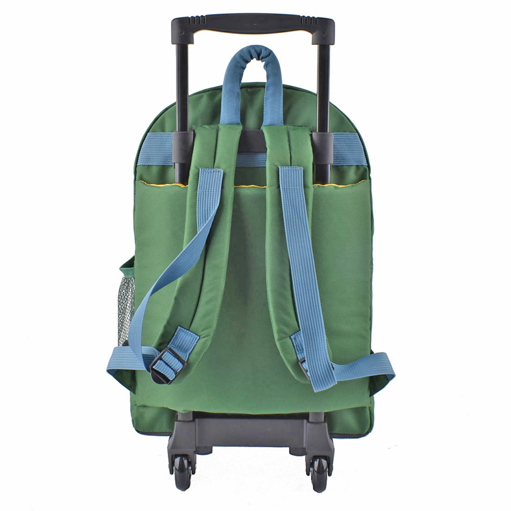 Voir la diapositive 4 : AUCHAN Sac à dos à roulettes kaki CAMP FIRE