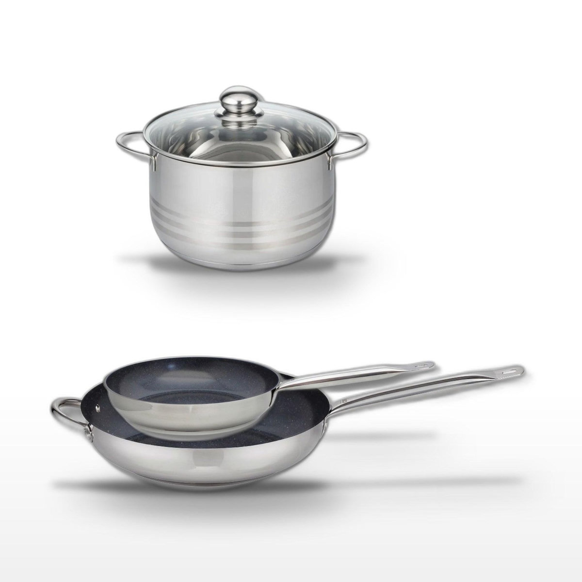 ELO Lot 2 Poêles 24/32cm et Faitout 24cm Elo Profi Therm Platinum