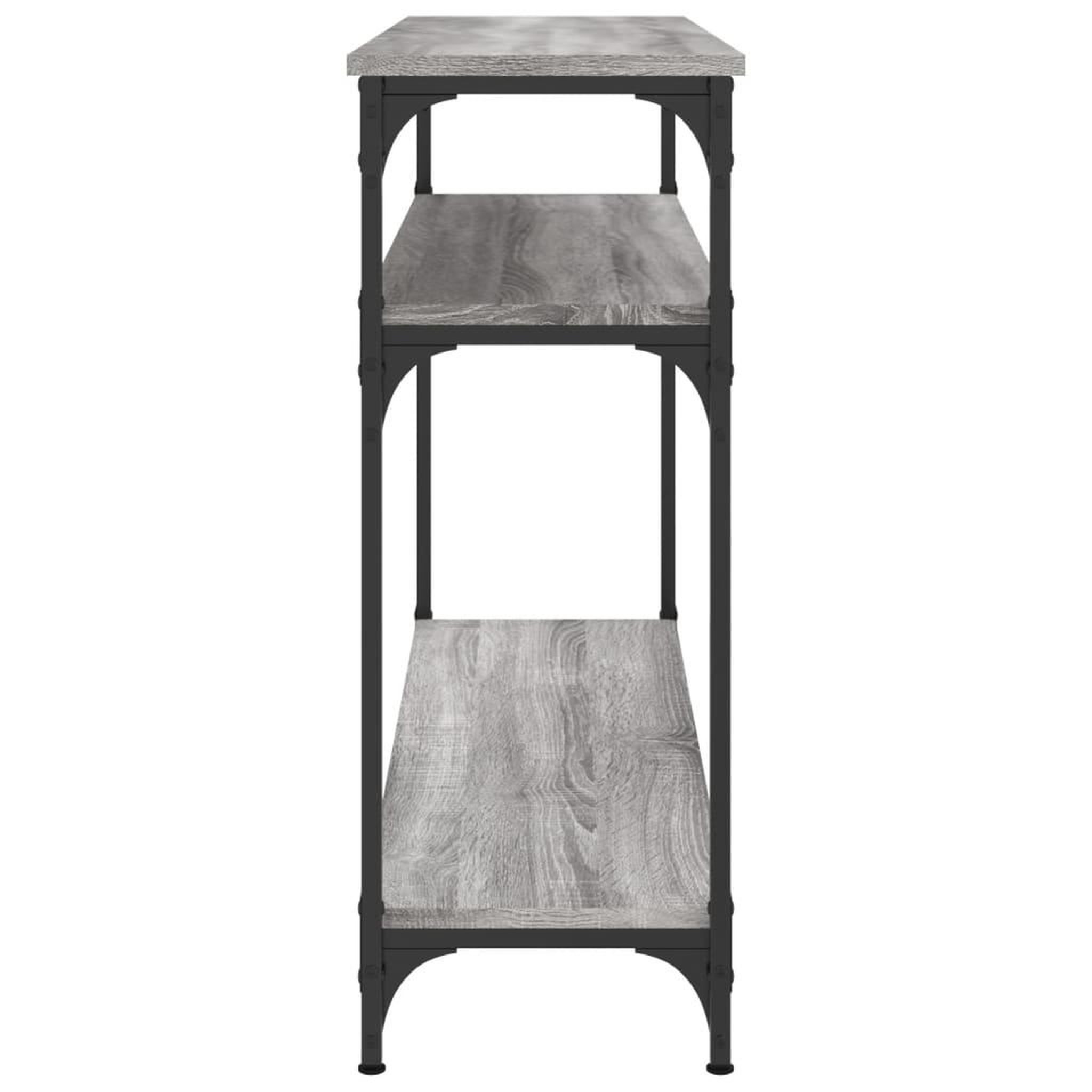 Voir la diapositive 5 : VIDAXL Table console sonoma gris 100x29x75 cm bois d'ingenierie