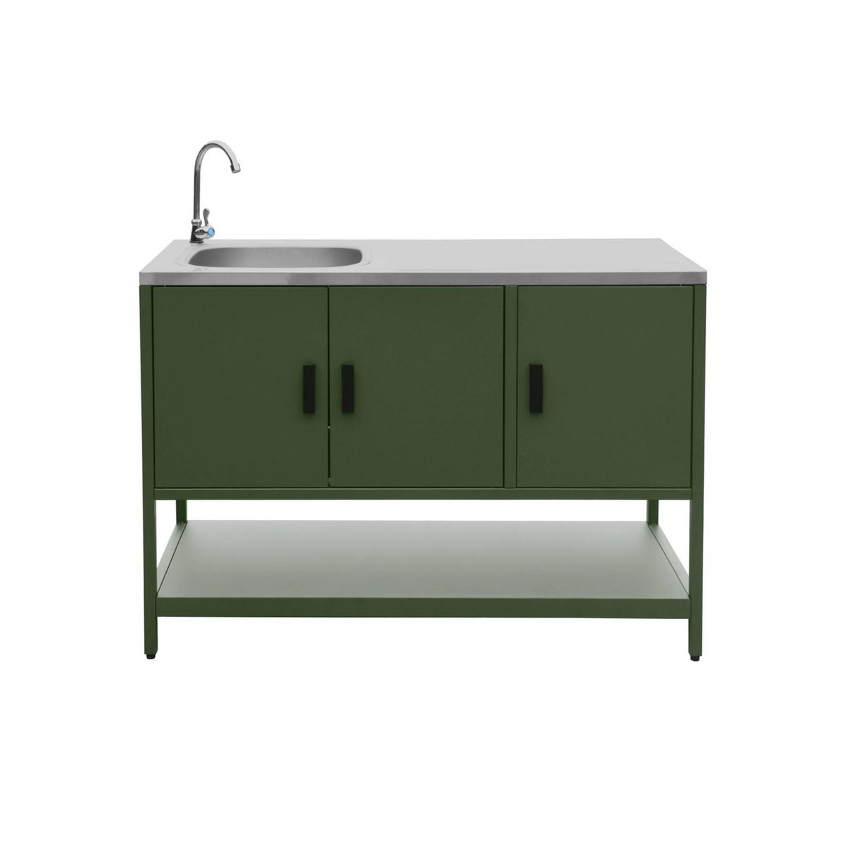 SWEEEK Cuisine extérieure 3 modules en acier inoxydable