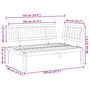 Voir la diapositive 6 : VIDAXL Canape d'angle palette de jardin bois massif d'acacia