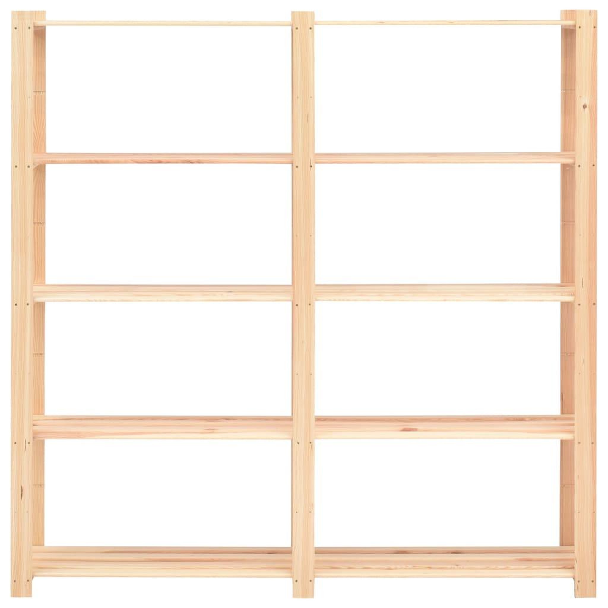 Voir la diapositive 4 : VIDAXL Etageres de rangement a 5 niveaux 2pcs 170x38x170 cm Pin 500 kg