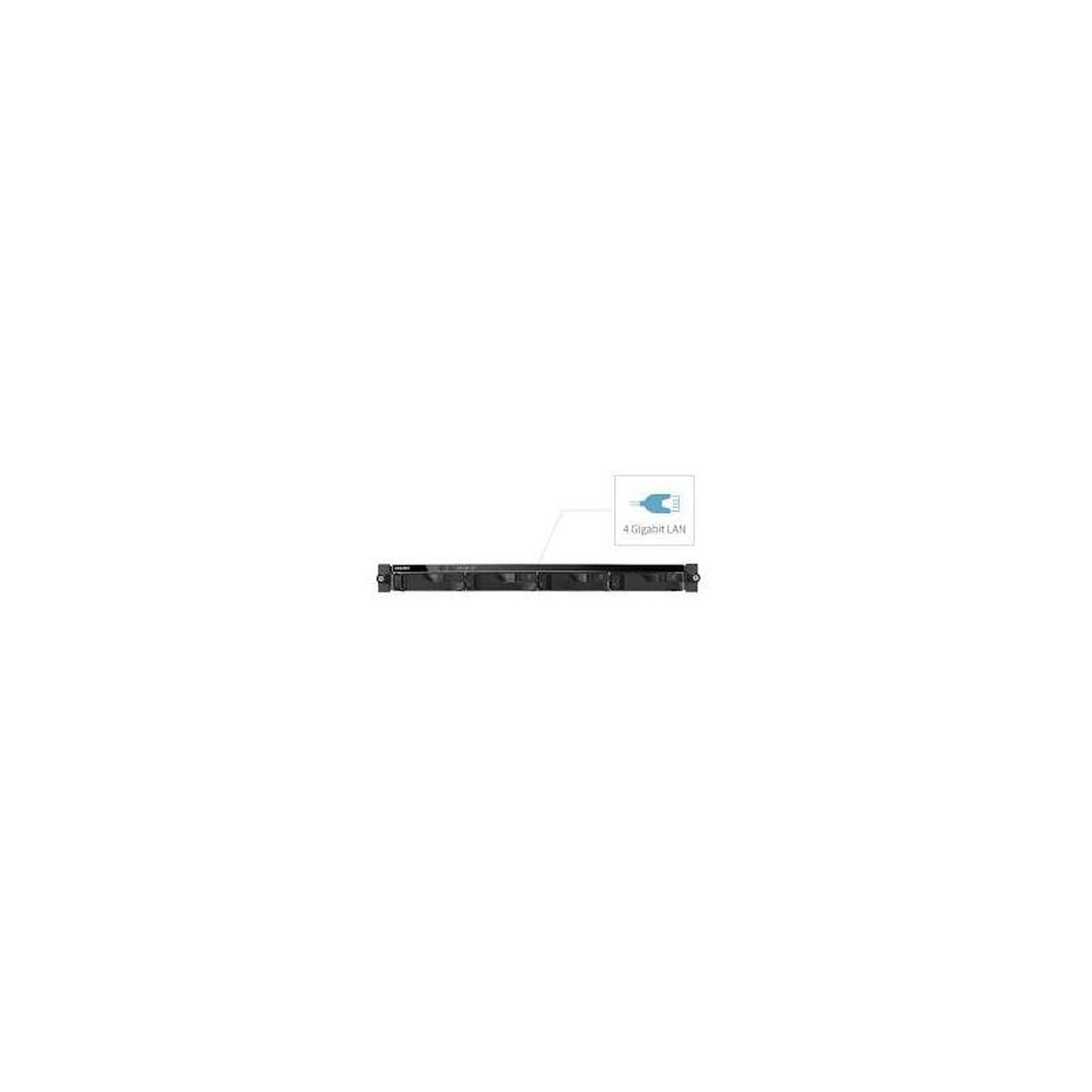 Voir la diapositive 2 : Asustor Asustor as6204rs – nas rack 4 baies – intel celeron j3455 – rails inclus